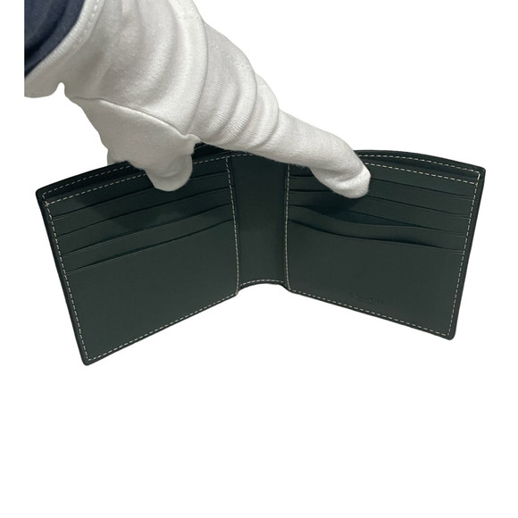 Coach men Wallet In Signature Canvas With Varsity Motif - Picture 6 of 7